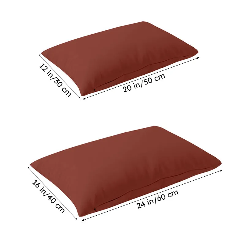 Leslie Sofa Cushion (Terracotta Brown) - Set Of Two media 6