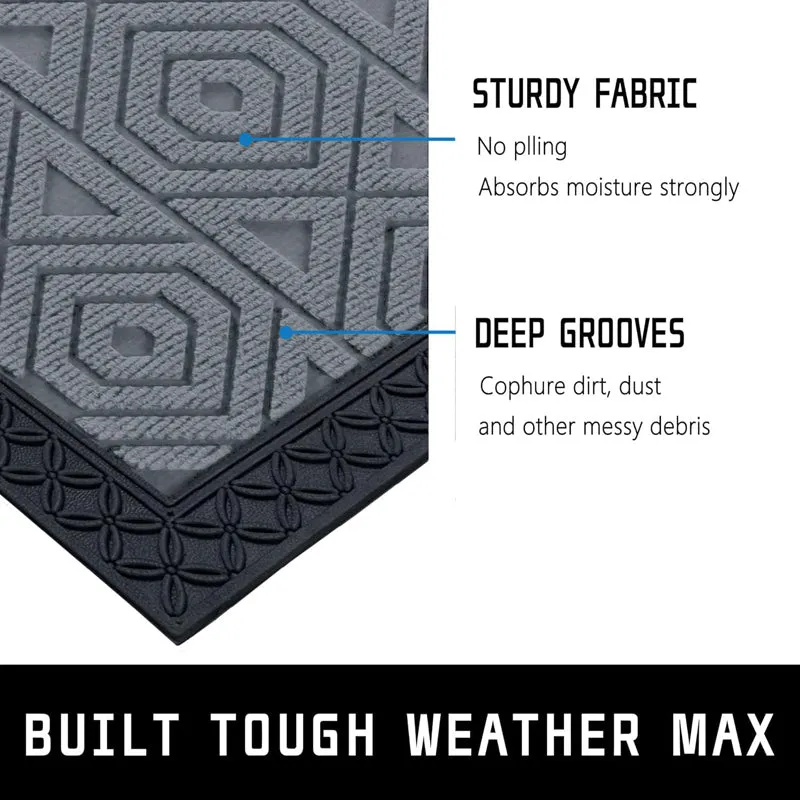 Coire Hexa Coir Door Mats - Light Grey media 5