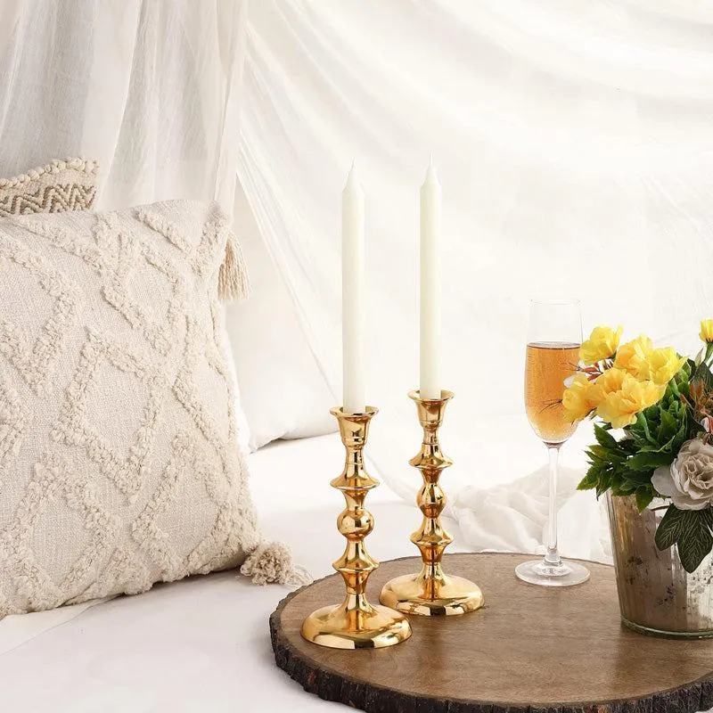 Ottista Taper Candle Holder (Gold) - Set Of Two media 6