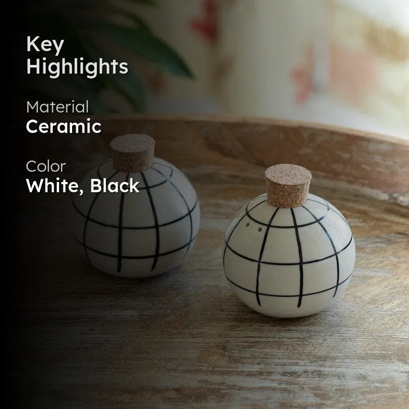 Gridline Charm Salt & Pepper Shakers media 2