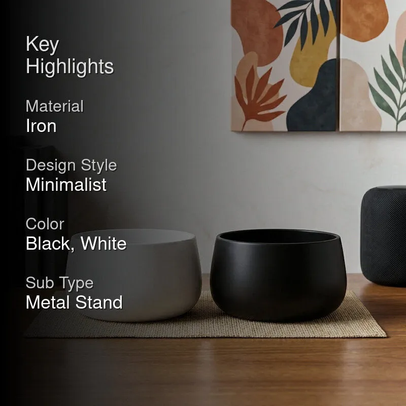 MinimalAura Pots & Planters (White, Black) - Set of Two - 2