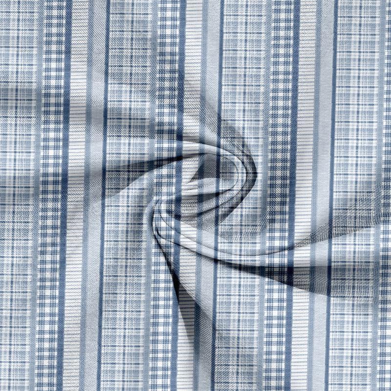 Vizag Modern Cotton Bedsheet (Blue) - 120 TC media 4