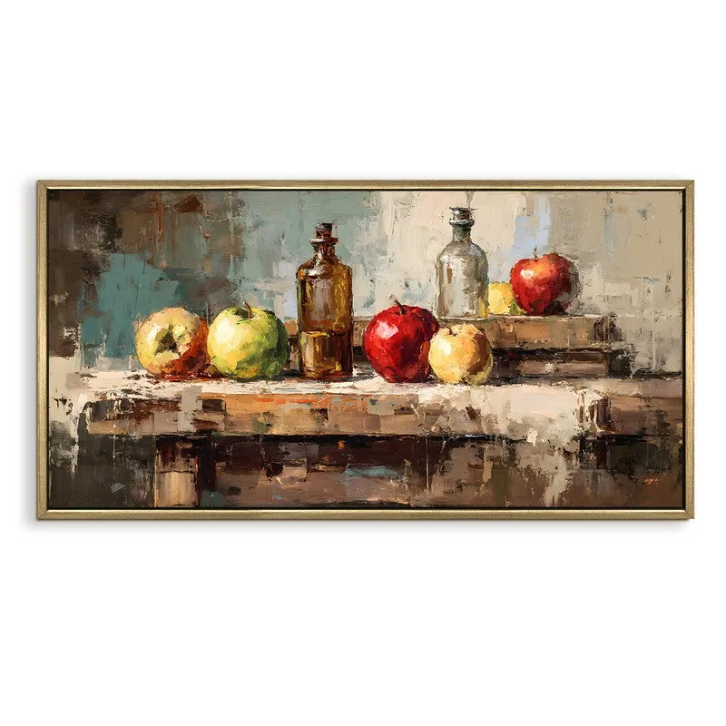 Golden Apples Canvas Wall Painting With Frame media 3