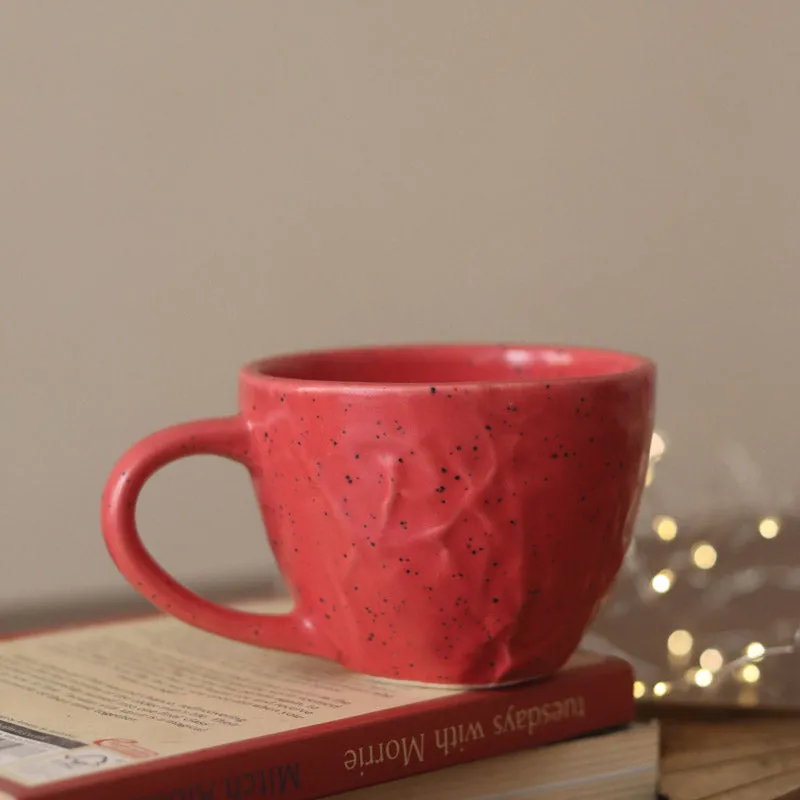 Meva Ceramic Tea Cup (230 mL)/Red) media 3