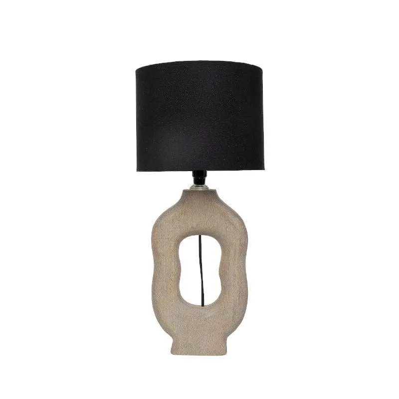 Bisara Tissle Fabric Table Lamp - Black,Grey media 4