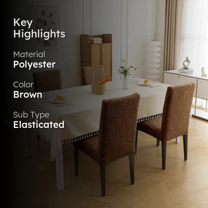 Novira Polyester Chair Cover - Set Of Four media 2