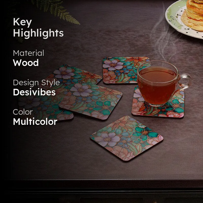 Anansi Wood Coaster - Set Of Six media 2