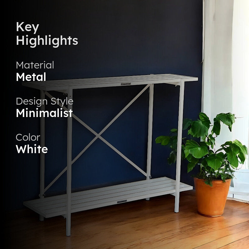Modan Two Tiered Metal Planter media 2