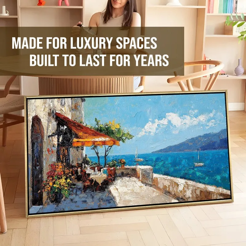 Azure Afternoon Canvas Wall Painting With Frame media 7