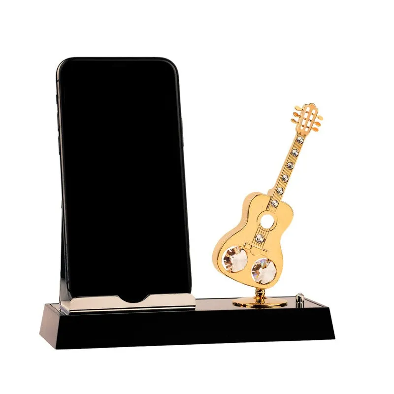 Luxe Guitar 24K Gold Plated Mild Steel Desk Oraganiser media 4