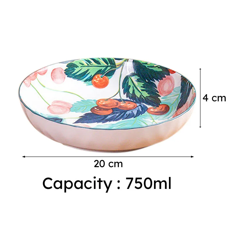 Floral Harmony Serving Bowl(750 mL) - Set Of Two media 6