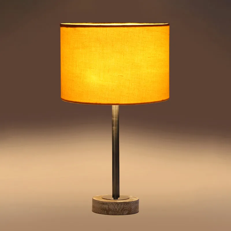 Cotin I Rodin Wooden Table Lamp - Yellow,Silver,White media 6