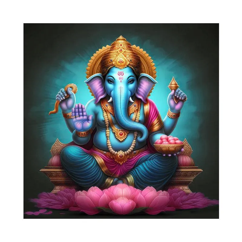Mooshika Vahana Wall Painting media 4
