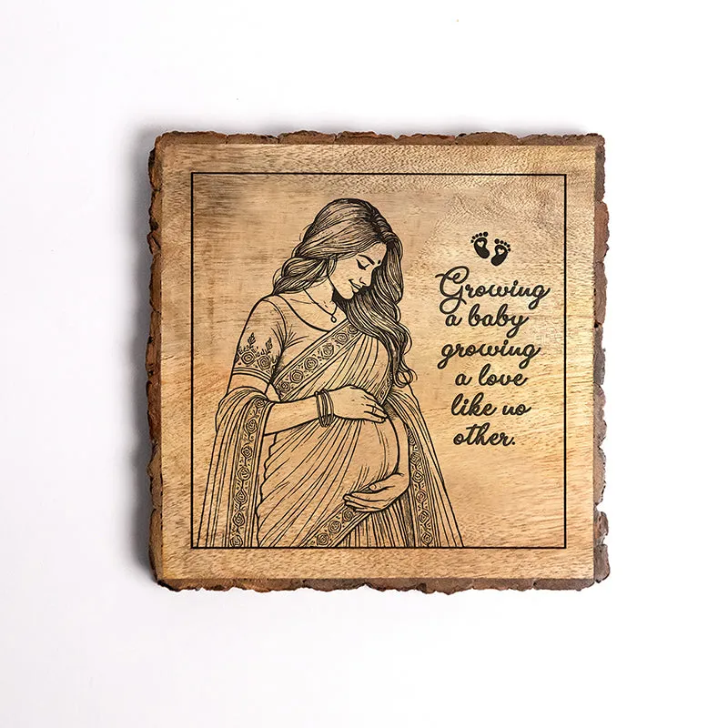 Growing Love Wood Showpiece - Square media 5