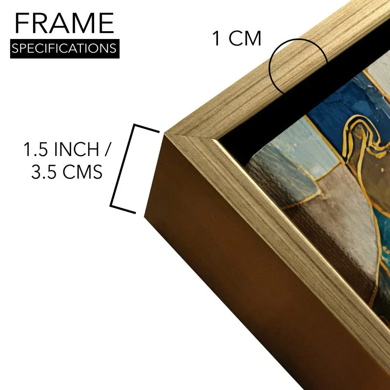 Celestial Florals Canvas Wall Painting With Frame media 6