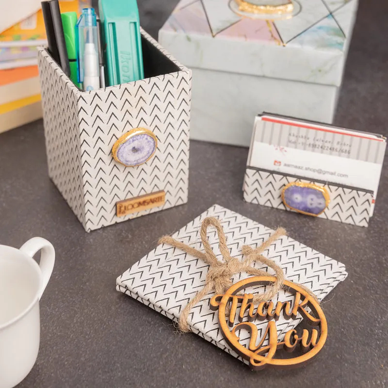 Geode Desk Organiser - Four Piece Set media 4