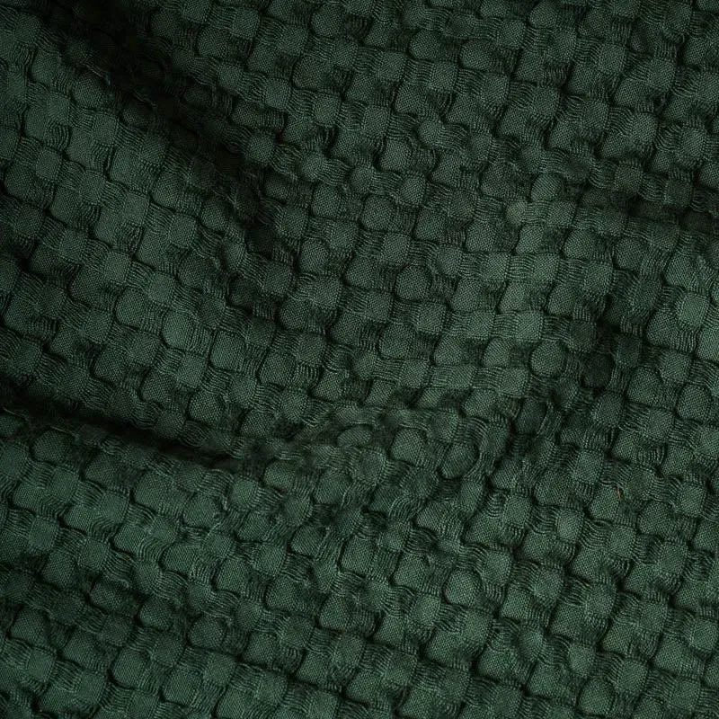 Fluffy Waffle Bath Towel - Green media 4