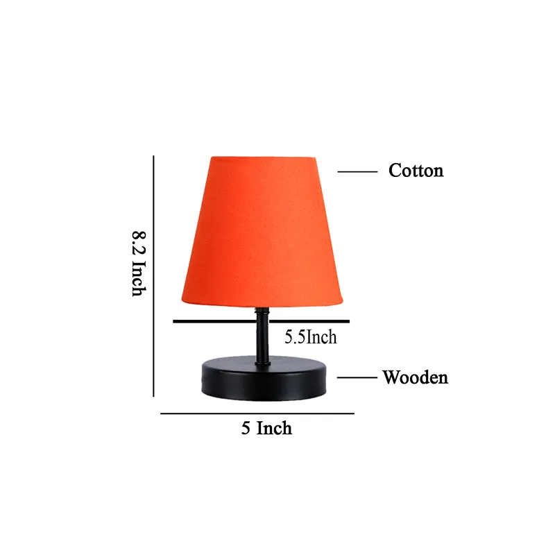 Otravo Fabric Table Lamp - Orange,Black media 5