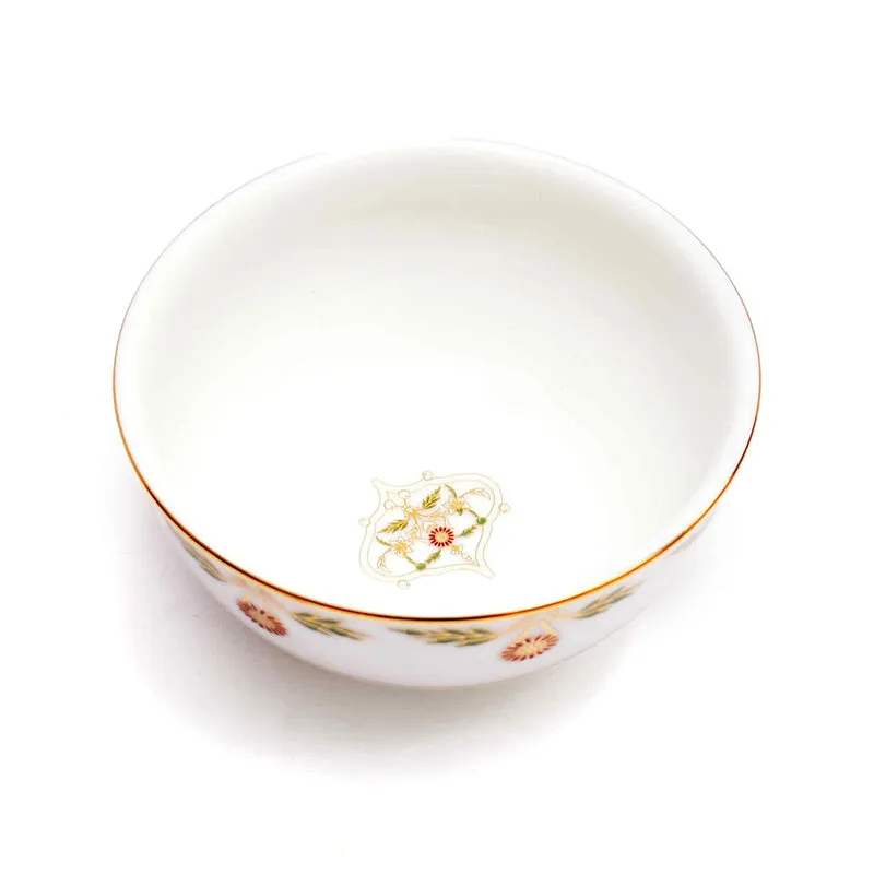 Gilded 24k Gold Brushed Porcelain Dinner Set - 33 Piece Set media 17