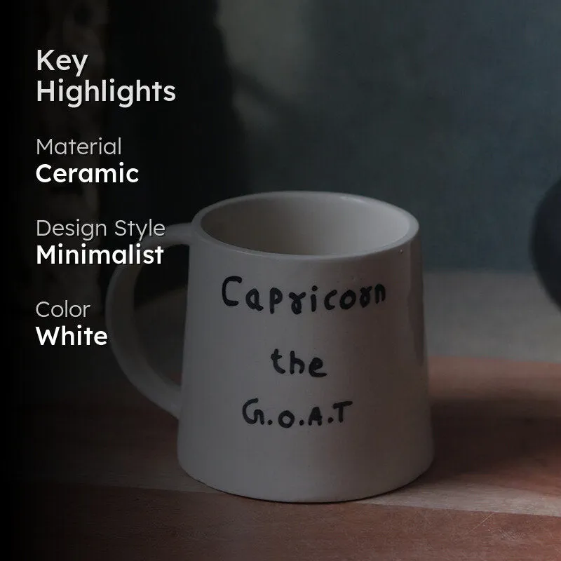 Capricorn Ceramic Coffee Ceramic Coffee Mug (280 mL) media 2