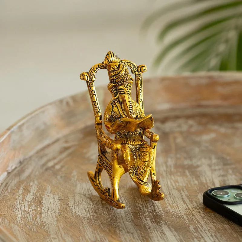 Ganesha Dhyan Handcrafted Idol media 1