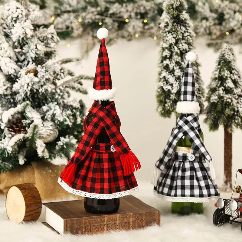 Kris Kringle Wine Bottle Cover - Set Of 2 media 1