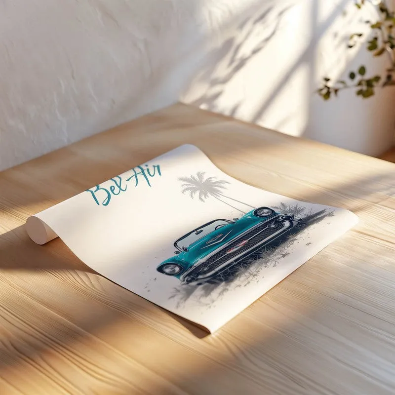 Turquoise Bel Air Wall Poster media 6