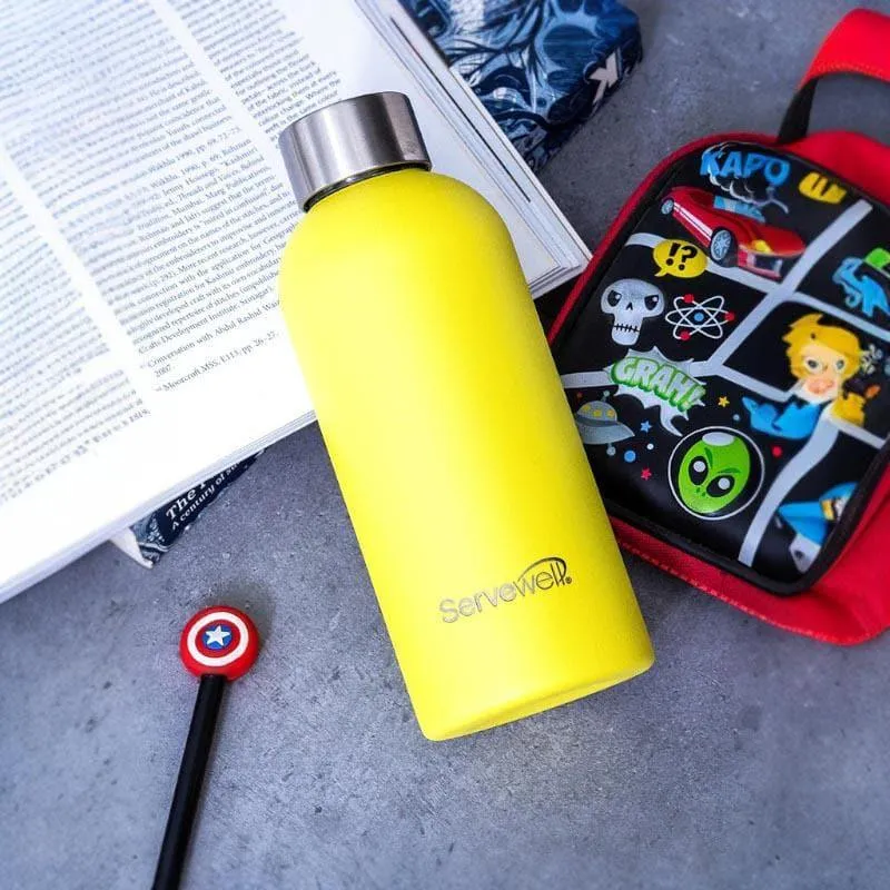 Steel Elegance Elixir Bottle (675 mL) - Lemon Yellow media 1