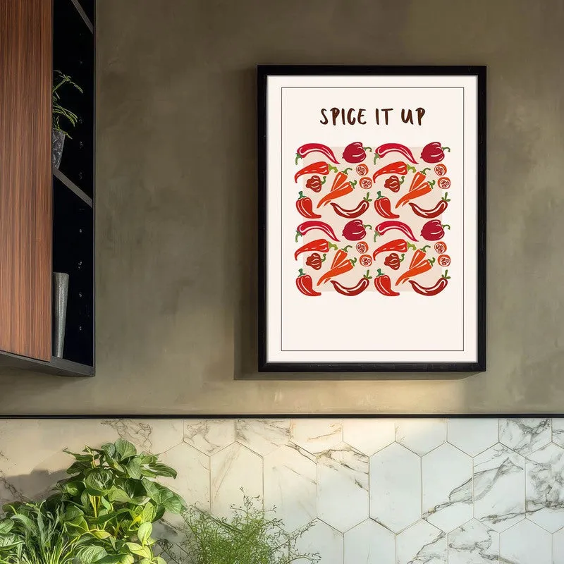 Spice it Up Archival Canvas Wall Art - Black media 3