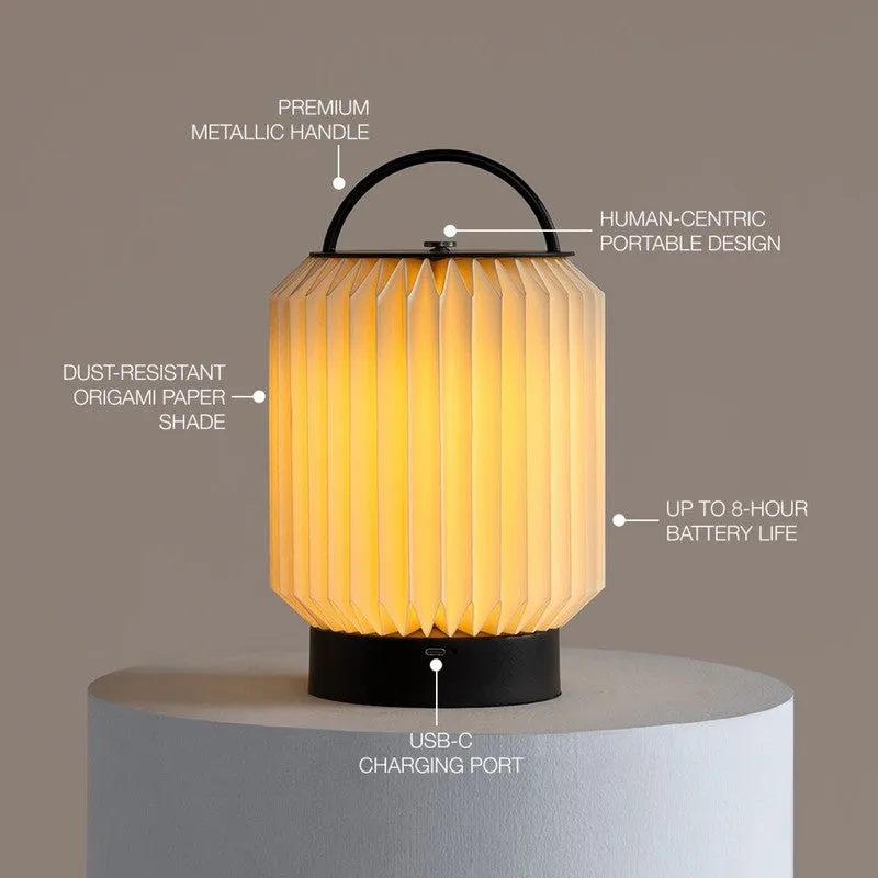 Fig Living Tote Table Lamp - Ivory,Black media 9
