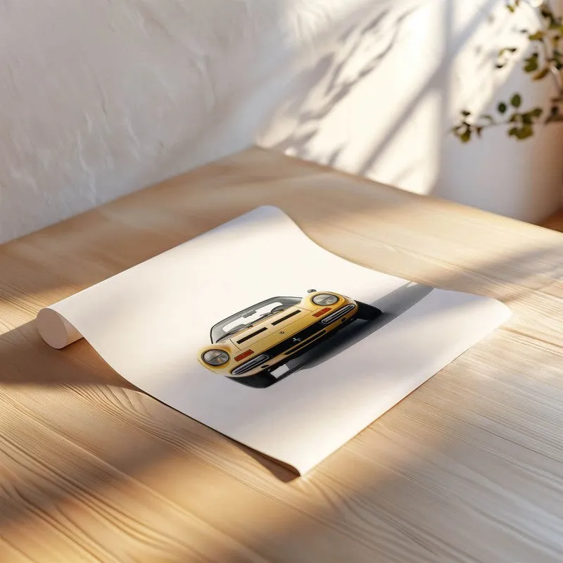 Ferrari Wall Poster - Yellow media 6