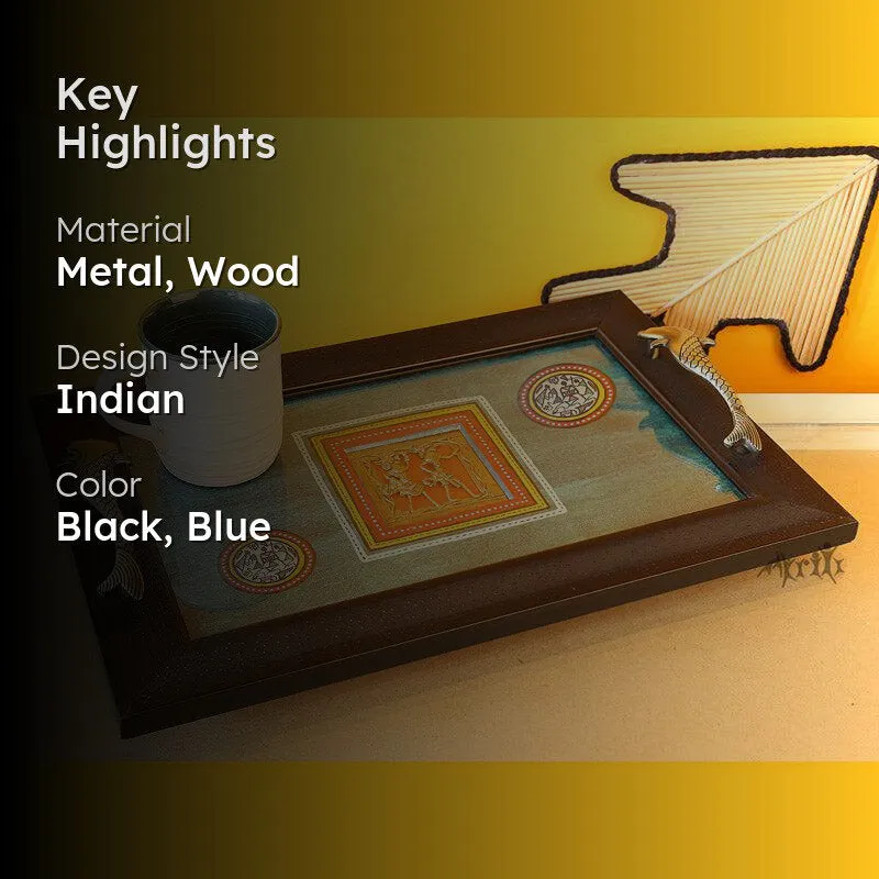 Kashvi Handcrafted Serving Tray media 2