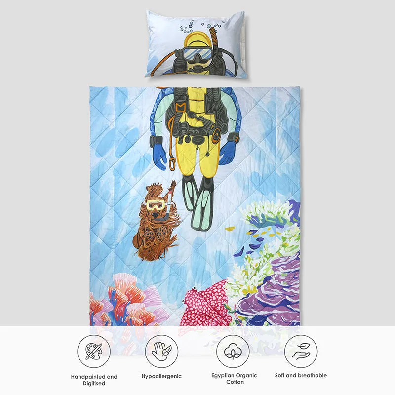 Soccer Buddies Reversible Cotton Comforter - 480 GSM media 11