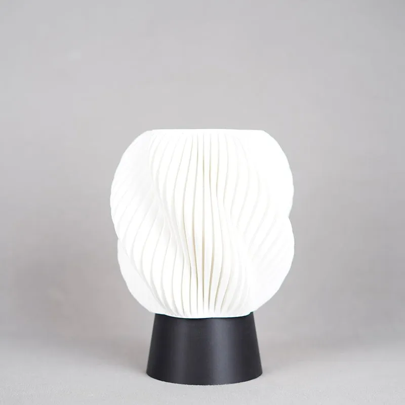 Flora Beam 3D Printed Table Lamp - White,Black media 5