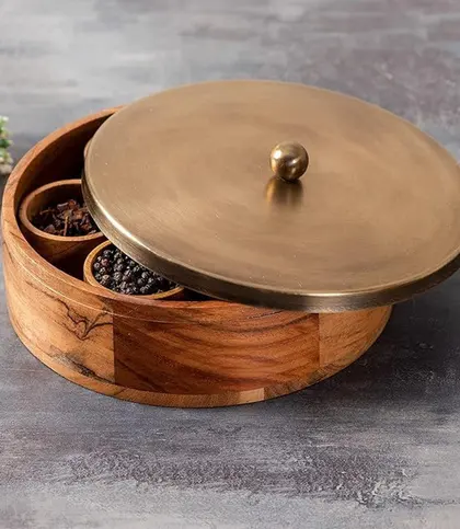 Wood · Stainless Steel