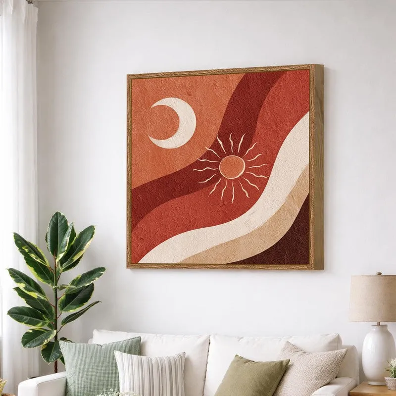 Celestial Aura Canvas Wall Art With Frame media 3