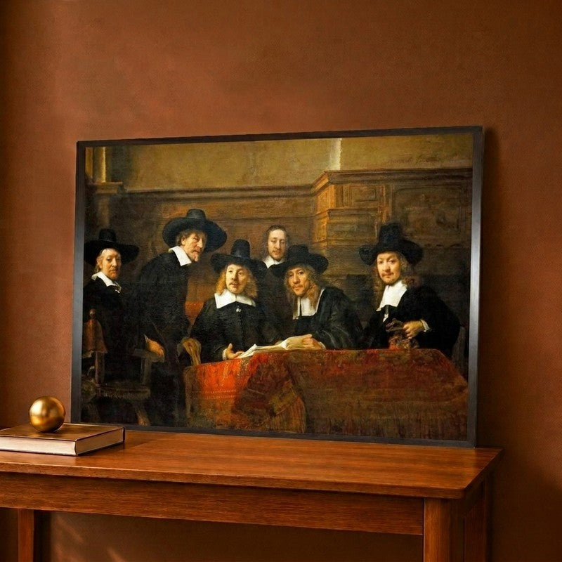 Portrait Of Chairman Of The Cloth Makers Guild Canvas Wall Painting - 18 x 12 Inches