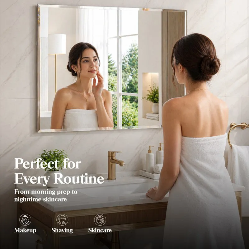 AquaGlow Glass Bath Mirror media 6