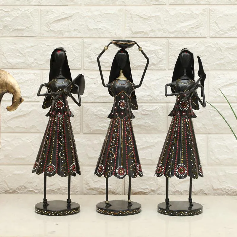 Divine Femininity Metal Showpiece - Set Of Three media 1