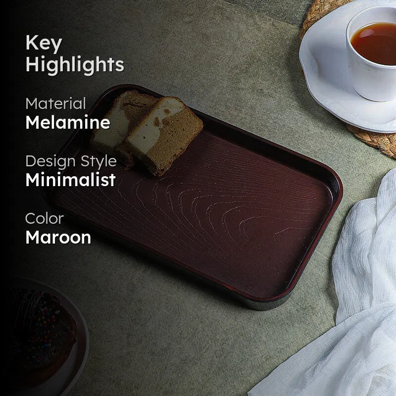 Ishiguro Melamine Serving Tray - Metallic Red media 2