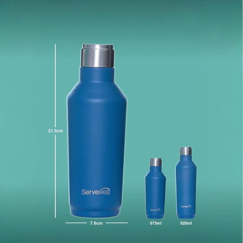 Steel Chill Bottle (675 mL) - Imperial Blue media 5