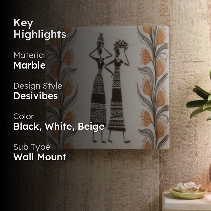 Folklore Printed Marble Wall Accent media 2