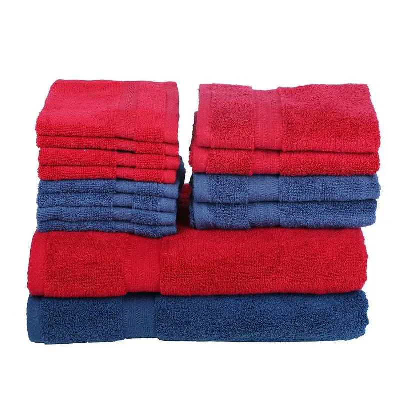 Astra Solids Towel Set (Red, Blue) Fourteen Piece Set media 9