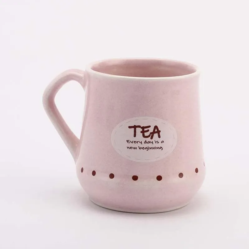 Happy Ceramic Tea Cup (190 mL Each) - Set of Six media 3