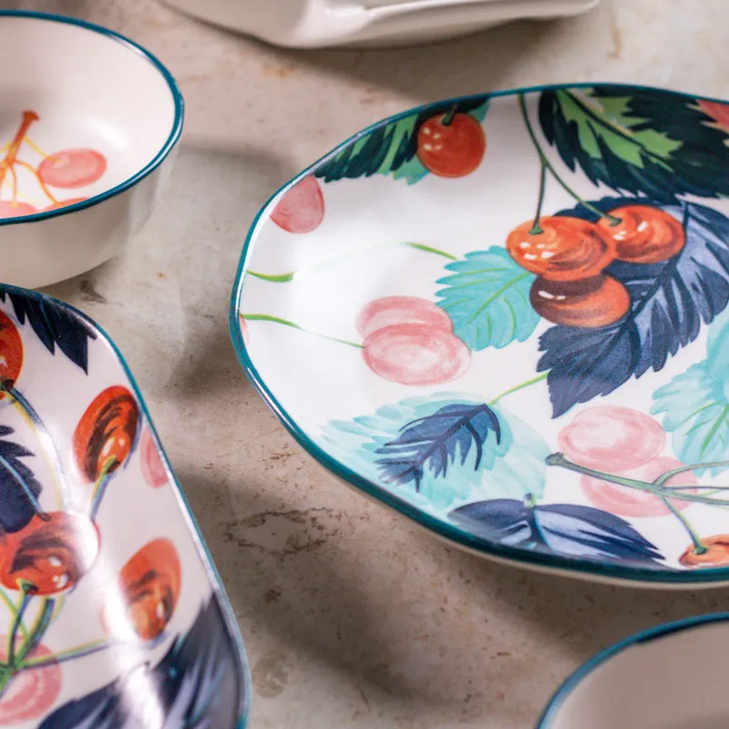 Floral Joy Porcelain Platter - Six Piece Set media 9