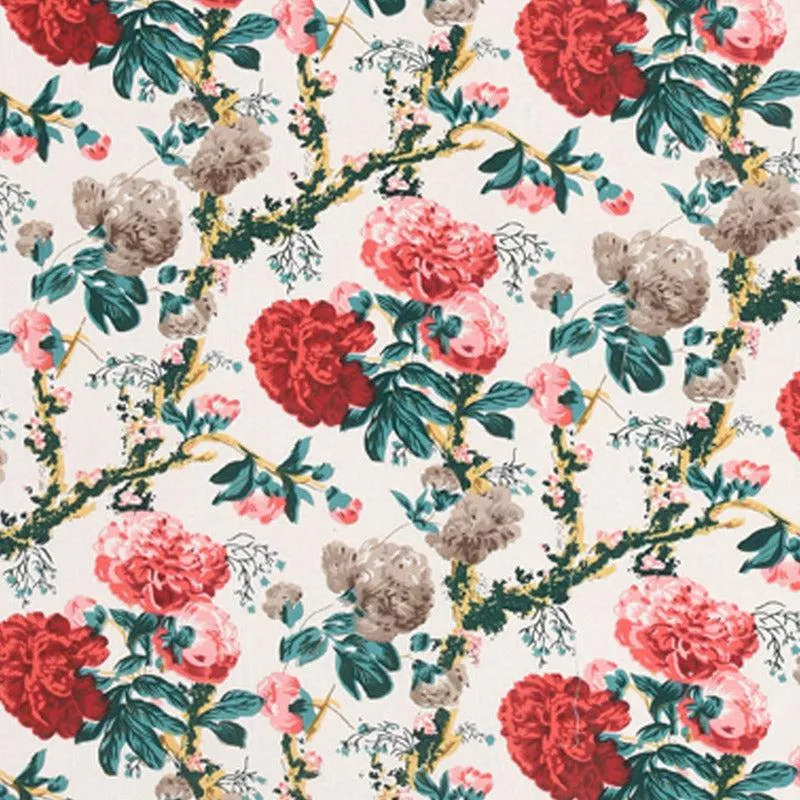 Mivaana Floral Curtain - Peach media 4