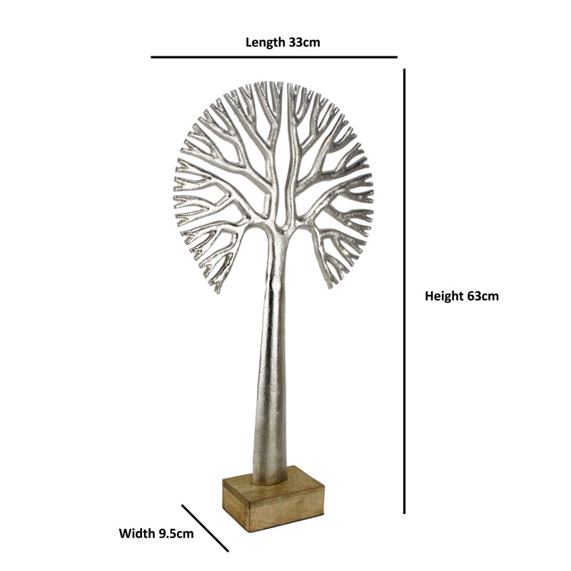 Masai Agna Tree Showpiece - Silver media 5