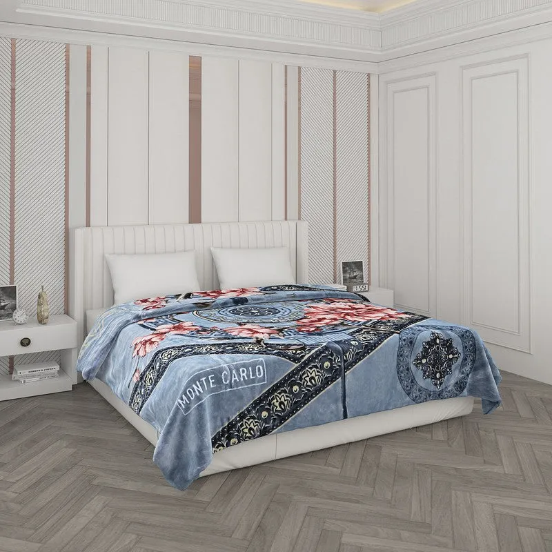 Monte Carlo Bloom Mosaic Blanket - 1000 GSM media 1