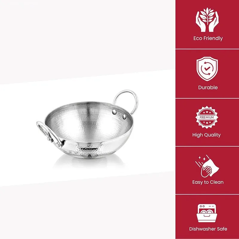 Vintage Allure Hammered Kadhai - 1500 mL media 11