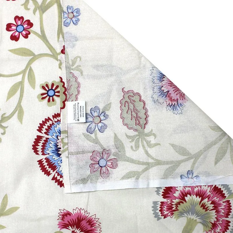 Siya Floral Cotton Bedsheet (Blue,Yellow) - 110 TC media 6